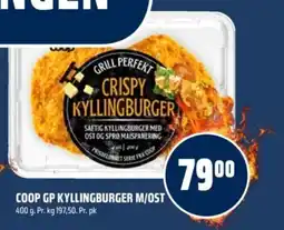 Coop Obs Coop GP kyllingburger m/ost tilbud