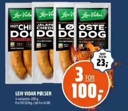 Coop Obs Leiv Vidar pølser tilbud
