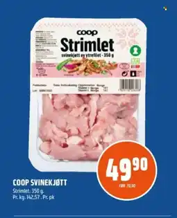 Coop Obs Coop svinekjøtt tilbud