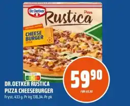 Coop Obs Dr. Oetker rustica pizza cheeseburger tilbud