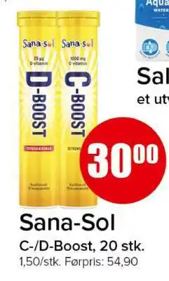 Spar Sana-Sol C-/D-Boost, 20 stk tilbud