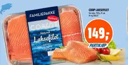 Coop Obs Coop laksefilet tilbud