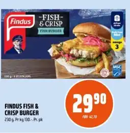 Coop Obs Findus Fish & crisp burger tilbud