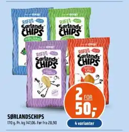 Coop Obs Sørlandschips tilbud