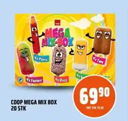 Coop Obs Coop mega mix box 20 stk tilbud