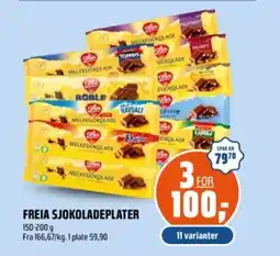 Coop Obs Freia sjokoladeplater tilbud