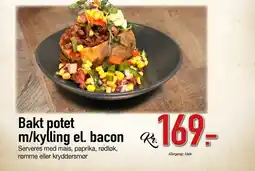 Coop Obs Bakt potet m/kylling el. bacon bacon tilbud