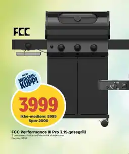 Coop Obs FCC Performance III Pro 3,1S gassgrill tilbud