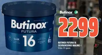 Coop Obs Butinox Futura 16 selvrensende maling tilbud