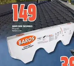 Coop Obs Baros skrå takshingel tilbud