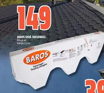 Coop Obs Baros skrå takshingel tilbud