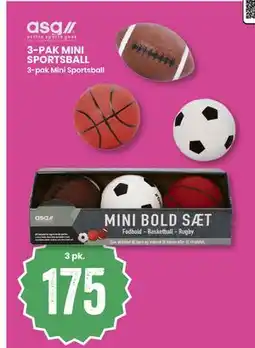 Sport Outlet 3-PAK MINI SPORTSBALL tilbud