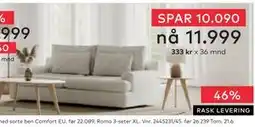 Skeidar Roma 3-seter tilbud