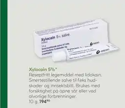 Vitusapotek Xylocain 5% tilbud