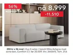 Skeidar Evo 3-seter tilbud