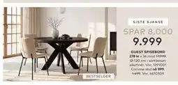 Skeidar GUEST SPISEBORD tilbud