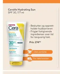 Vitusapotek CeraVe Hydrating Sun tilbud