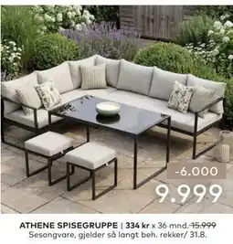 Skeidar ATHENE SPISEGRUPPE tilbud