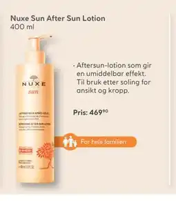 Vitusapotek Nuxe Sun After Sun Lotion tilbud