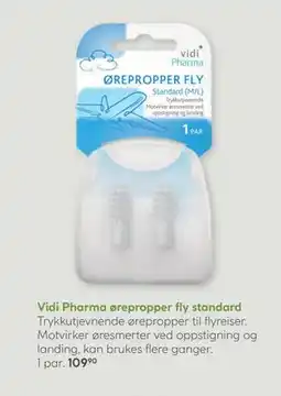 Vitusapotek Vidi Pharma ørepropper fly standard tilbud