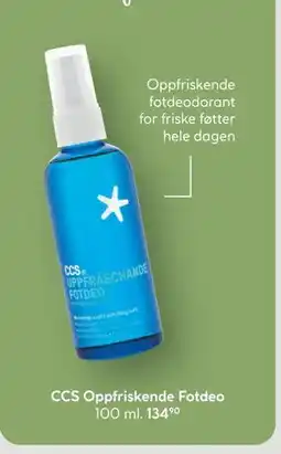 Vitusapotek CCS Oppfriskende Fotdeo tilbud