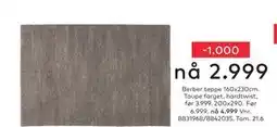 Skeidar Berber teppe tilbud