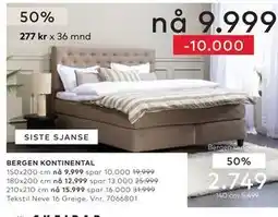 Skeidar BERGEN KONTINENTAL tilbud