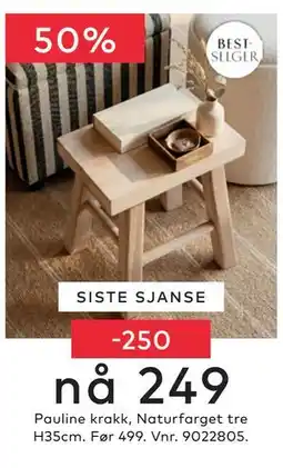 Skeidar Pauline krakk tilbud