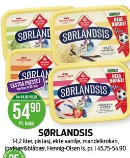 Kiwi SØRLANDSIS tilbud