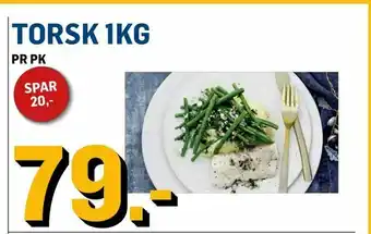 Price Lagerbutikk Torsk 1kg tilbud