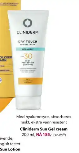 Apotek 1 Cliniderm Sun Gel cream tilbud