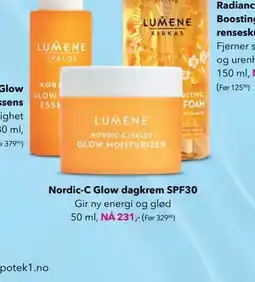 Apotek 1 Nordic-C Glow dagkrem SPF30 tilbud
