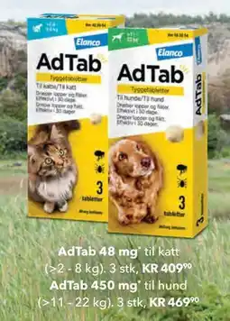 Apotek 1 AdTab 48 mg til katt tilbud