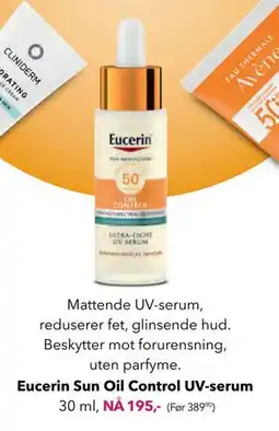Apotek 1 Eucerin Sun Oil Control UV-serum tilbud