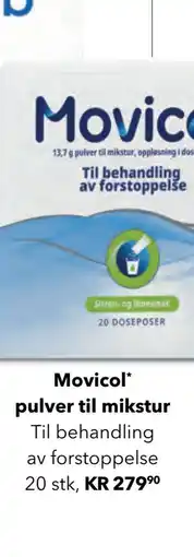 Apotek 1 Movicol pulver til mikstur tilbud