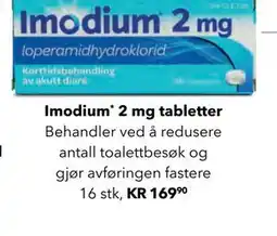 Apotek 1 Imodium 2 mg tabletter tilbud