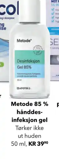 Apotek 1 Metode 85 % hånddesinfeksjon gel tilbud