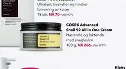 Apotek 1 COSRX Advanced Snail 92 All In One Cream tilbud