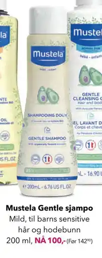 Apotek 1 Mustela Gentle sjampo tilbud