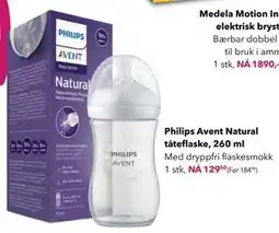 Apotek 1 Philips Avent Natural t&teflaske, 260 ml tilbud