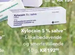 Apotek 1 Xylocain 5 % salve tilbud