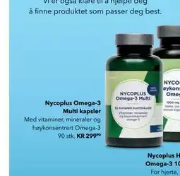 Apotek 1 Nycoplus Omega-3 Multi kapsler tilbud