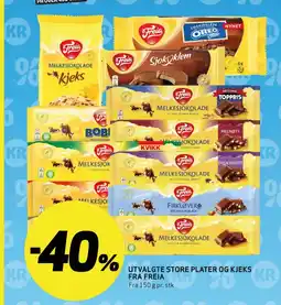 Bunnpris Utvalgte store plater og kjeks tilbud