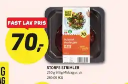 Bunnpris Storfe strimler tilbud