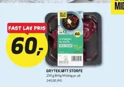 Bunnpris Grytekjøtt storfe tilbud