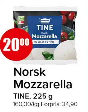 Spar Norsk Mozzarella tilbud