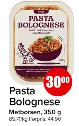 Spar Pasta Bolognese tilbud