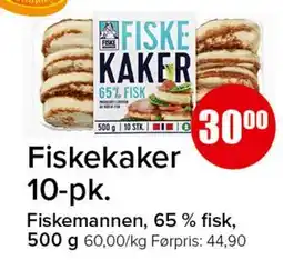 Spar Fiskekaker 10-pk tilbud