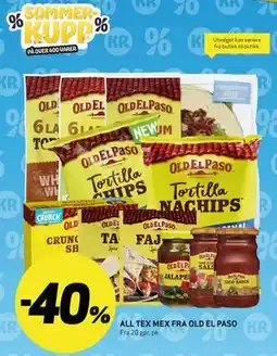 Bunnpris ALL TEX MEX FRA OLD EL PASO tilbud