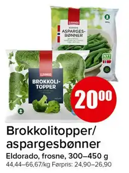 Spar Brokkolitopper/ aspargesbønner tilbud